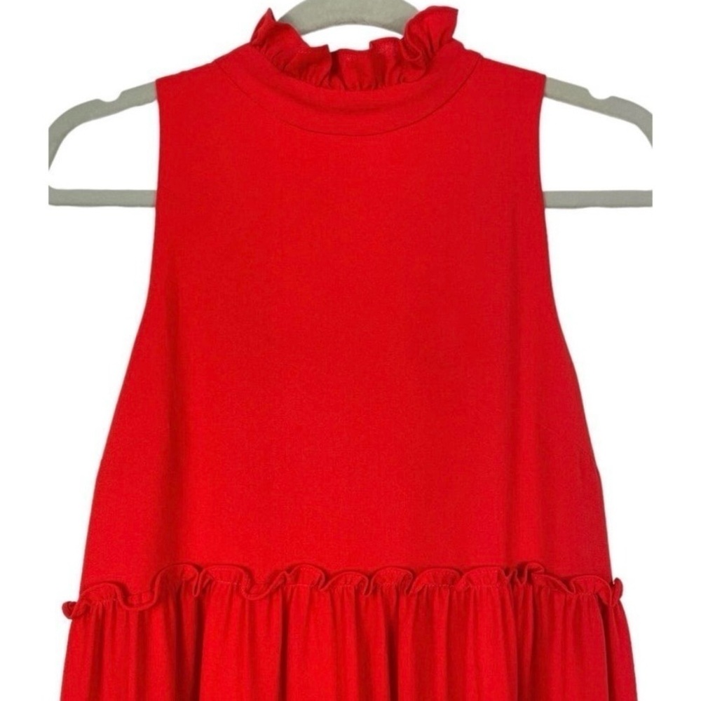 Elliatt Sonnet Red Tiered Ruffle Mini Dress M Cocktail Wedding Guest Coquette - Picture 6 of 9